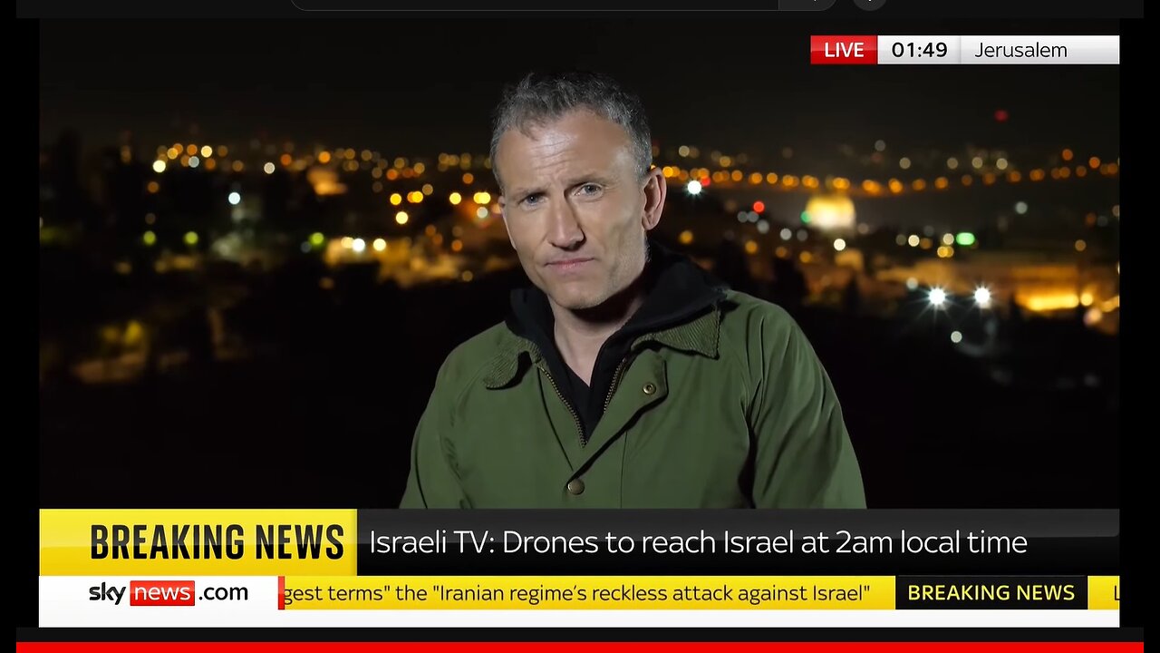 BREAKING: Explosions heard over Jerusalem as Iranian drones approach Sky News