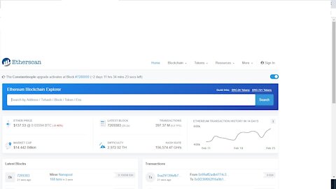 What is etherscan?