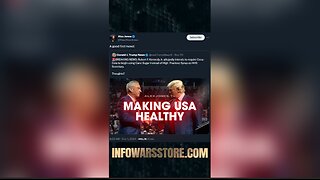 Robert F Kennedy Jr Making America Healthy Again - Alex Jones on X