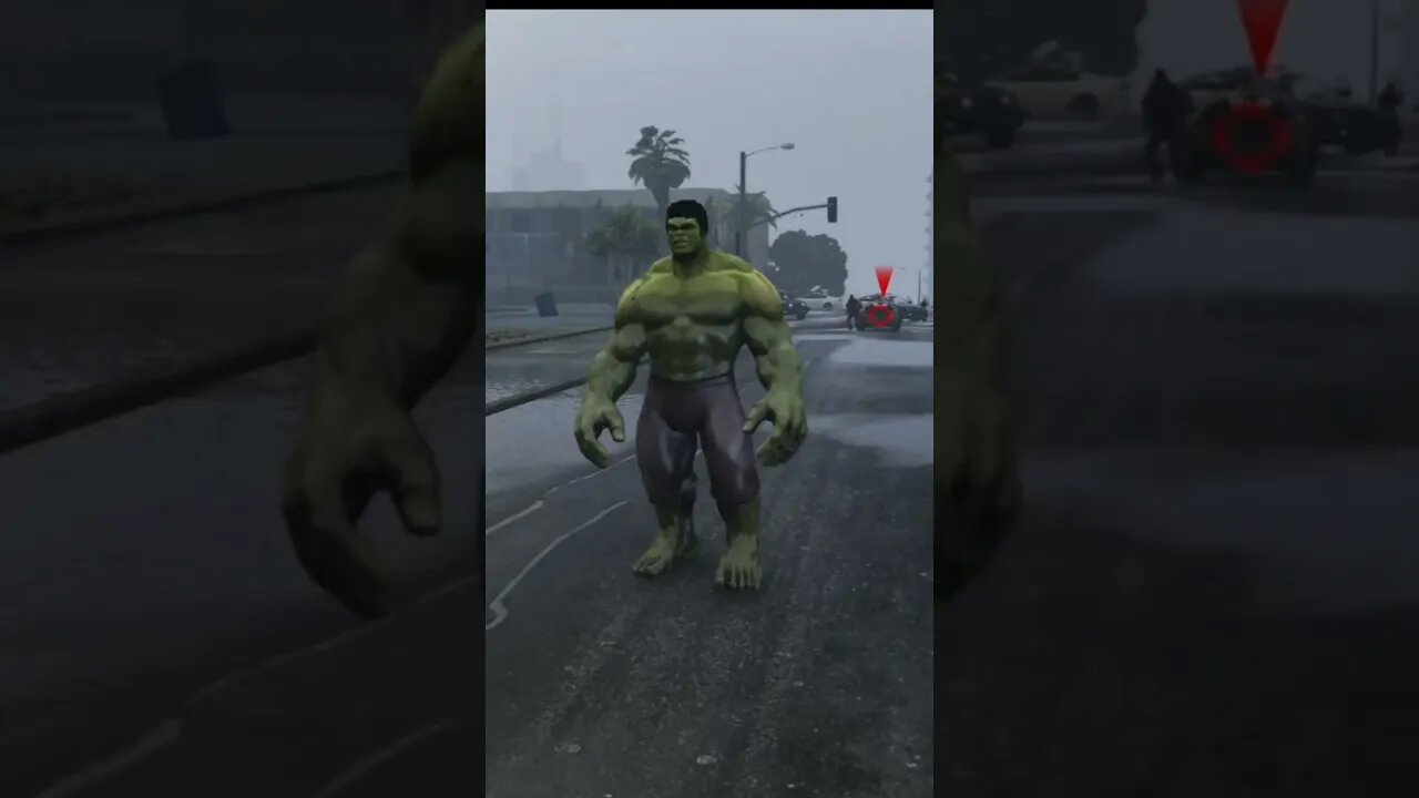 HULK FIGHT WITH POLICE | HULK IN GTA 5 | GTA 5 MODS #gtav #youtubeshorts #shortvideo #ytshorts #game