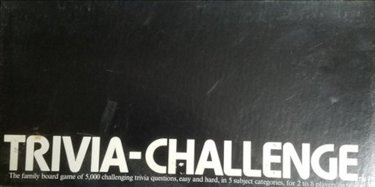 Trivia-Challenge Board Game (1984, The Canada Games Company) -- What's Inside