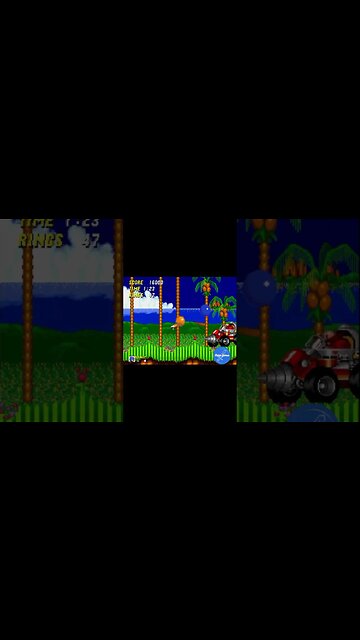 Sonic SMASHES through Eggman #retrogaming #sega #sonic