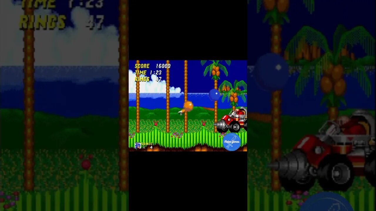 Sonic SMASHES through Eggman #retrogaming #sega #sonic