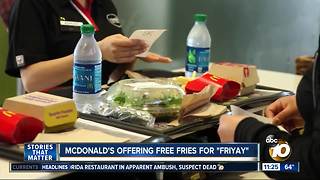 McDonald's offers free fries