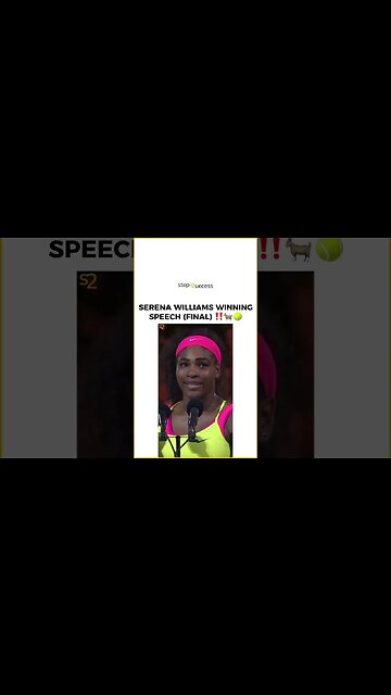 Serena Williams Advice 🏓 #shorts #tennis #usopen