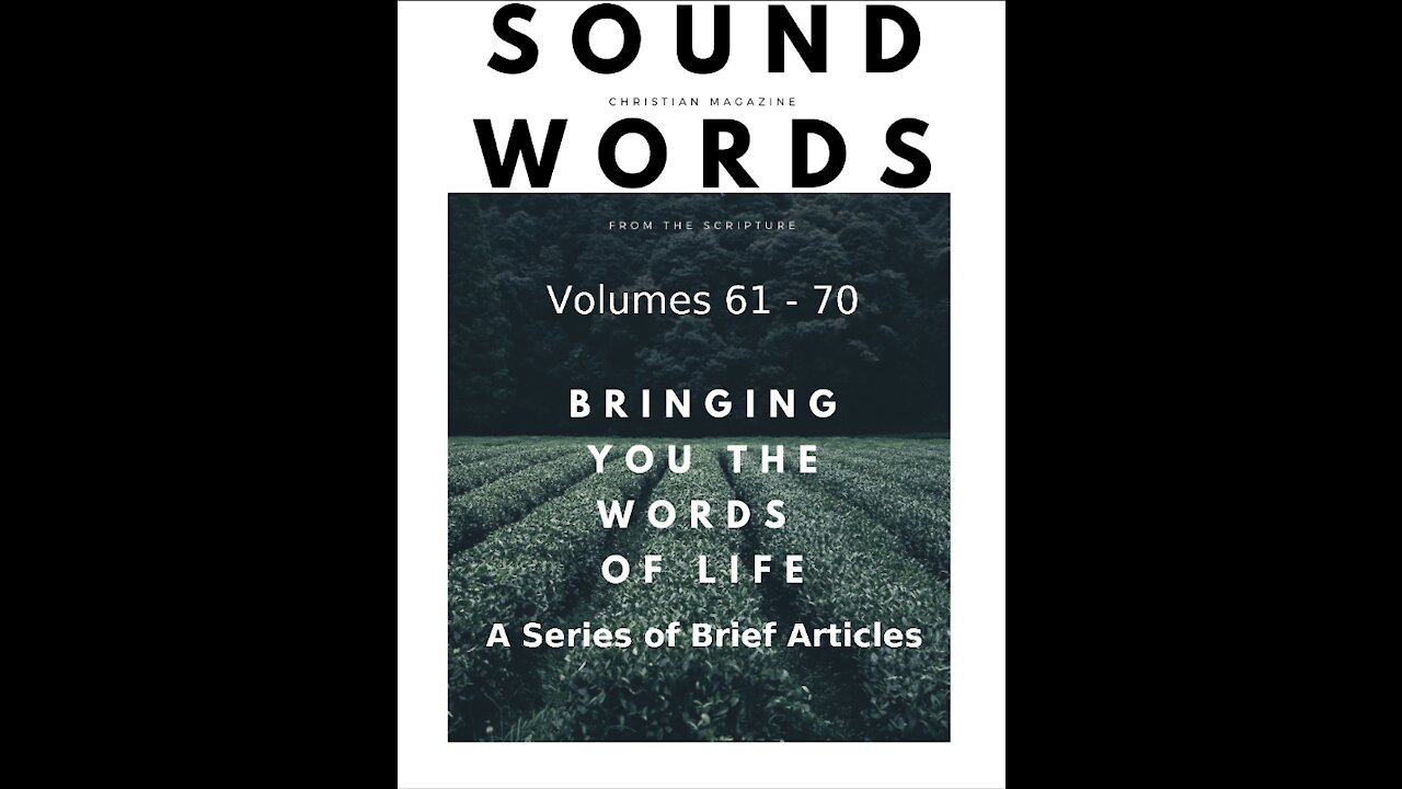 Sound Words, A Series of Brief Articles