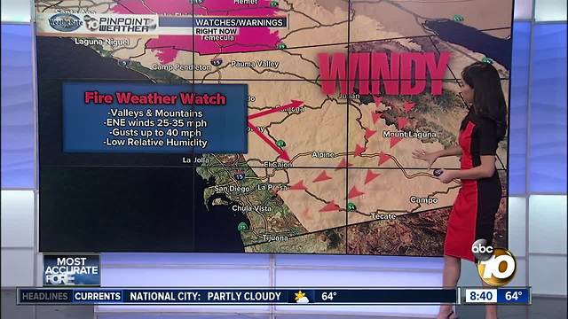 10News Pinpoint Weather for Sun. Oct. 8, 2017