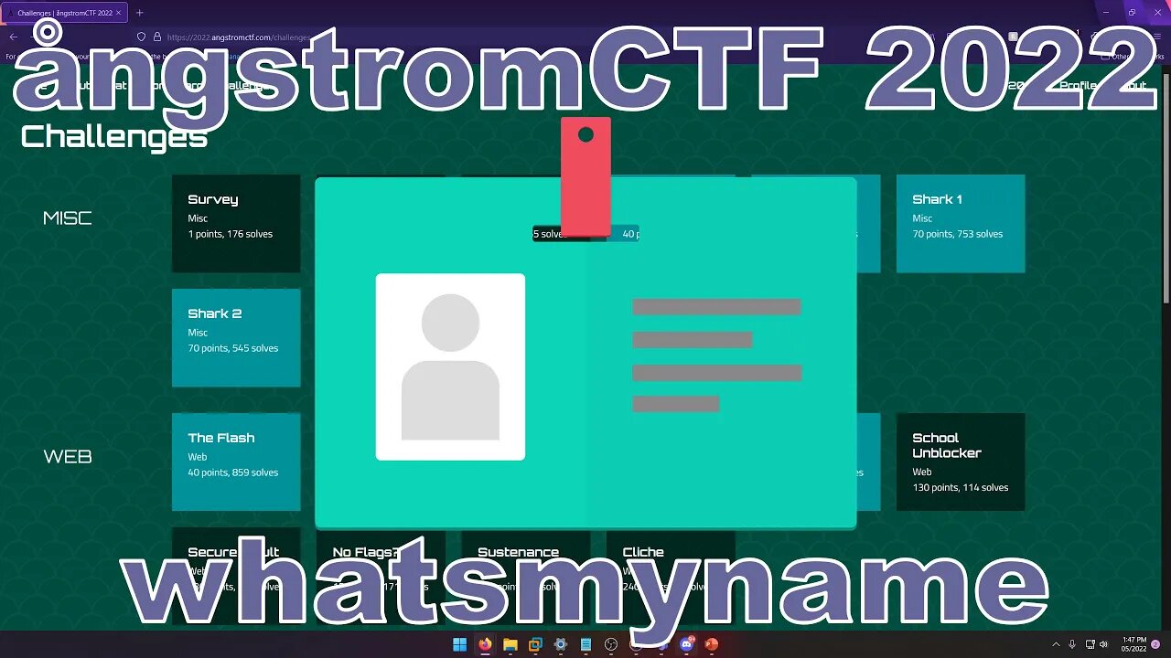 angstromCTF 2022: whatsmyname