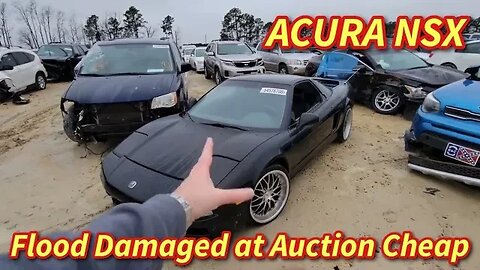 Acura NSX at Auction, Copart Walk Around