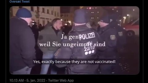 Germany | Police Accuse Non-Vaxxed People of being Murderers