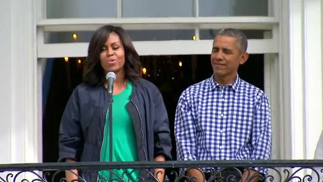 Obamas do the 'Whip/Nae Nae' at Easter egg roll