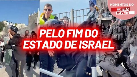 Menina palestina agredida por soldados israelenses | Momentos do Reunião de Pauta