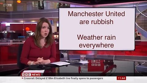 BBC News Ticker mistake