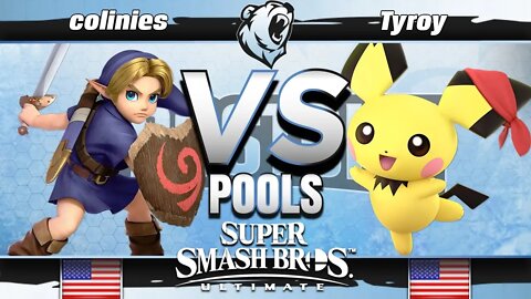 1L2P | colinies (Young Link) vs. AG | Tyroy (Pichu) - Ultimate Pools - Frostbite 2019