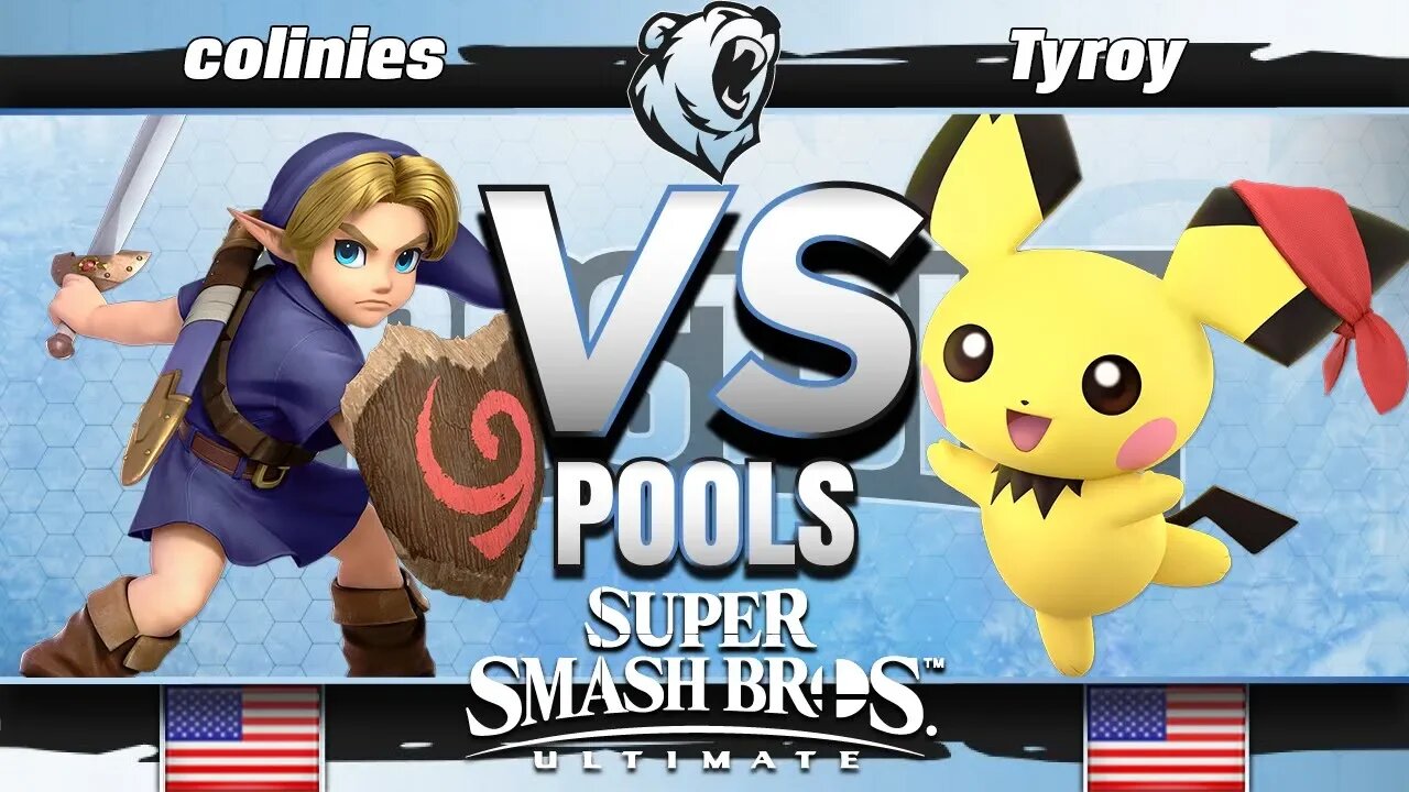1L2P | colinies (Young Link) vs. AG | Tyroy (Pichu) - Ultimate Pools - Frostbite 2019