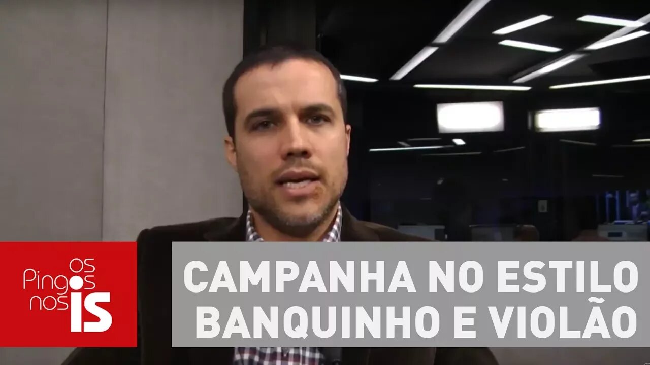 Felipe Moura Brasil propõe campanha no estilo banquinho e violão