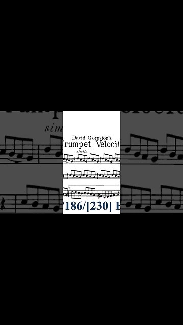 [DESTREZA NO TROMPETE] - Leituras Progressivas de Swing por David Gornston, Velocidade do trompete 1