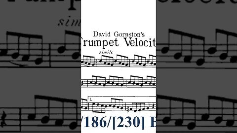 [DESTREZA NO TROMPETE] - Leituras Progressivas de Swing por David Gornston, Velocidade do trompete 1