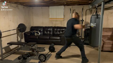 Heavy bag work