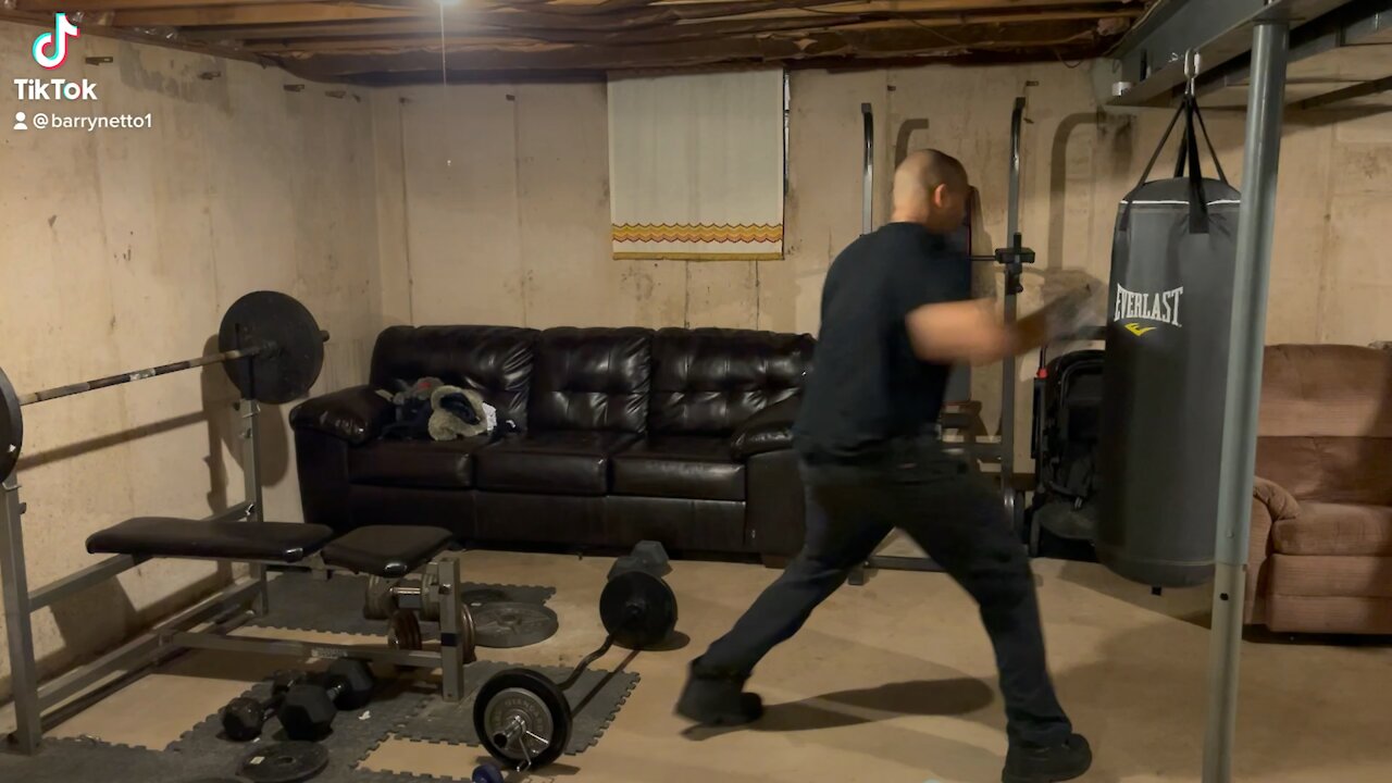 Heavy bag work