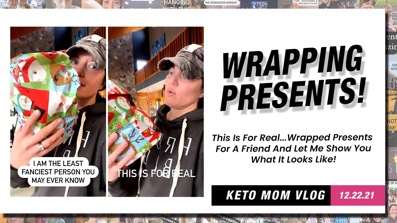 Wrapping Presents For A Friend! Let Me Show You What I Did | Keto Mom Vlog