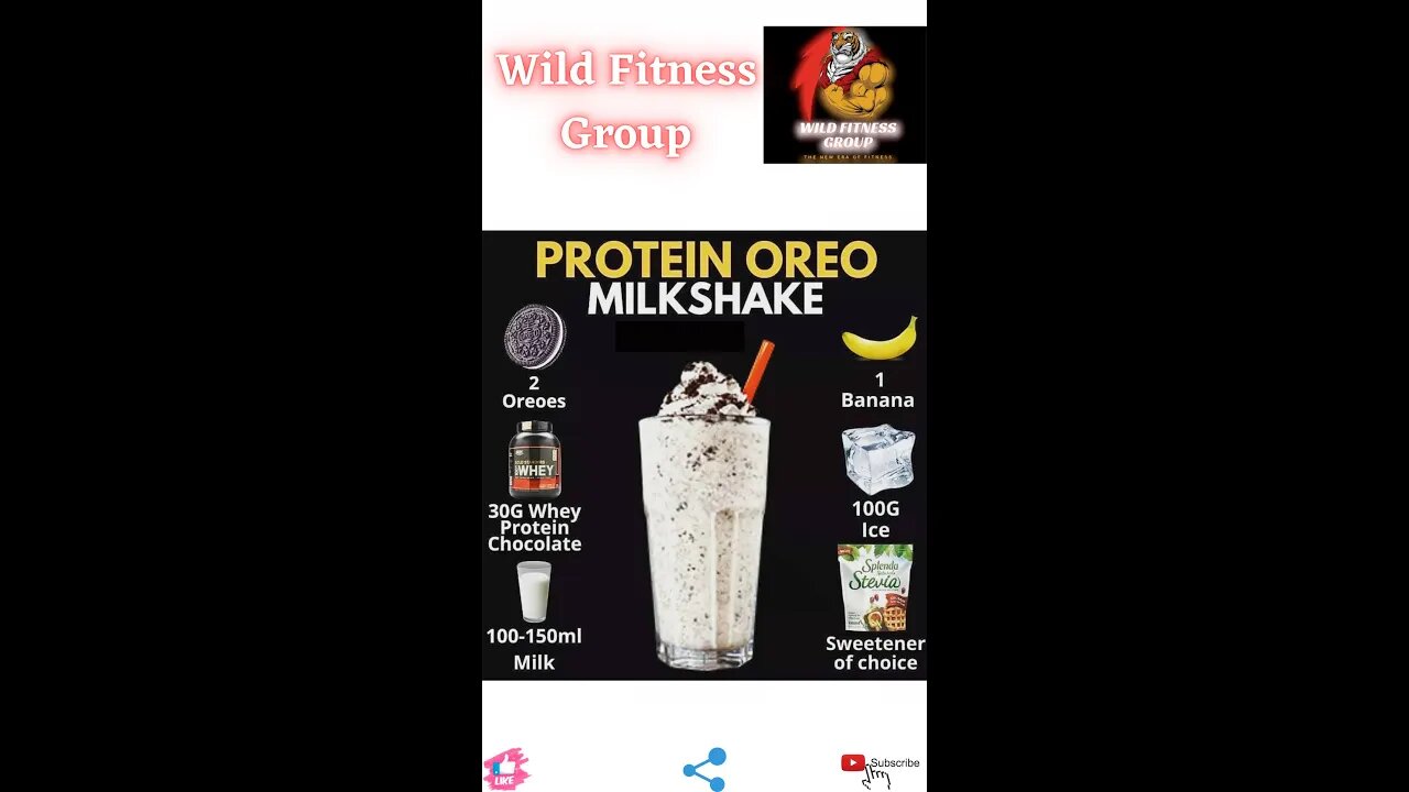 🔥Protein Oreo milkshake🔥#fitness🔥#wildfitnessgroup🔥#shorts🔥