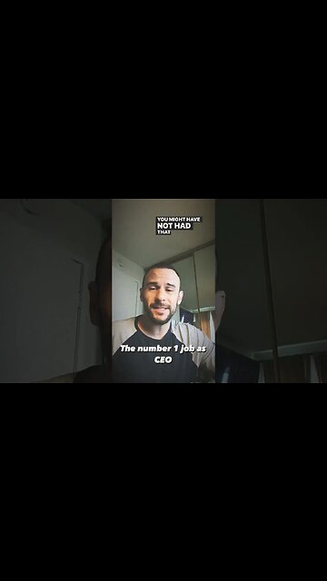 The number 1 Job as a CEO - Entrepreneur Mindset -