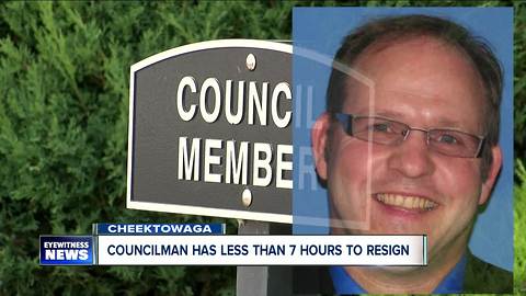 Western New York councilman has less than 24 hours to vacate his elected position