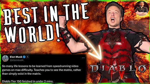 Elon Musk is the Best Diablo 4 Player in the World and They HATE Him!