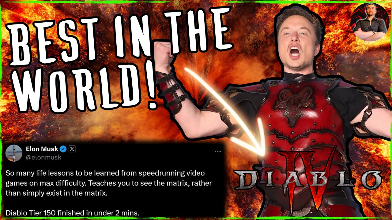 Elon Musk is the Best Diablo 4 Player in the World and They HATE Him!