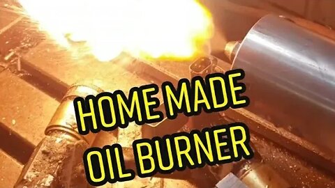 water heated waste oil nozzle body home built