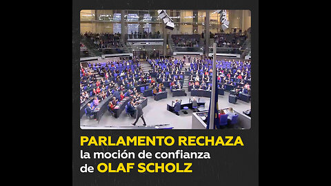 Olaf Scholz pierde la moción de confianza en el Parlamento