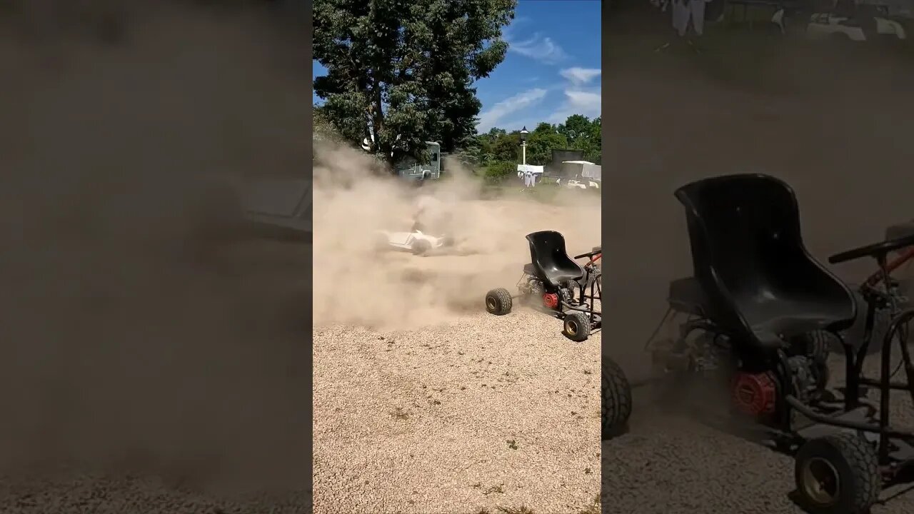 crf450r powered lamborghini svj both driftkarts the 16hp wheelie machine and electricshopping trolly