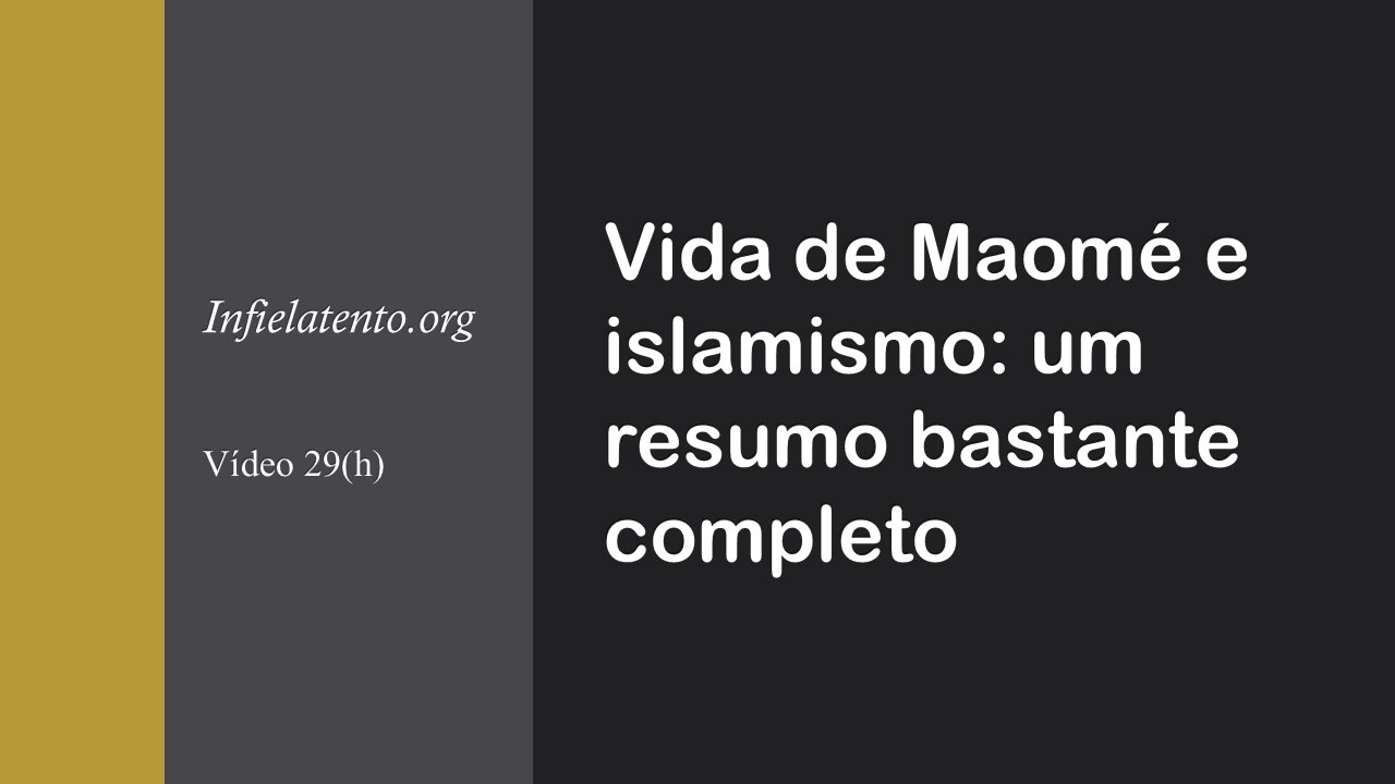 Islamismo e Vida de Maomé