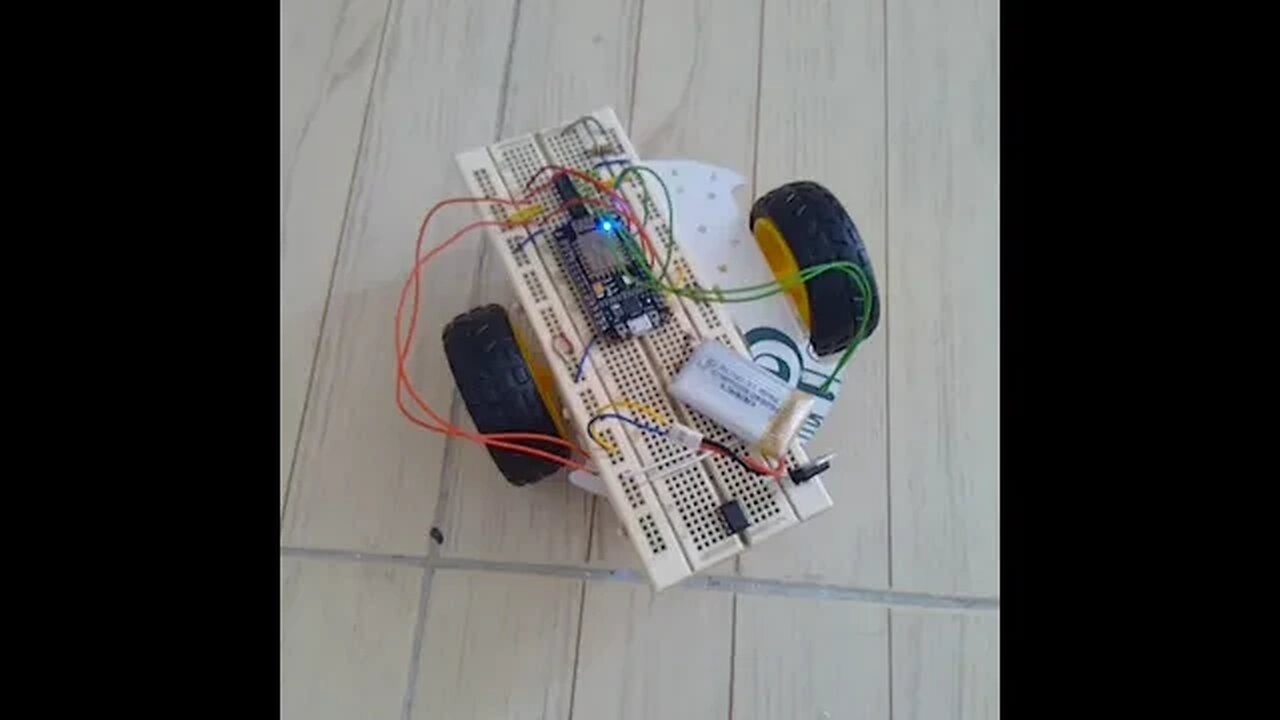 #Arduino #ESP8266 #WiFi #Robot Car Roll on Two Wheels