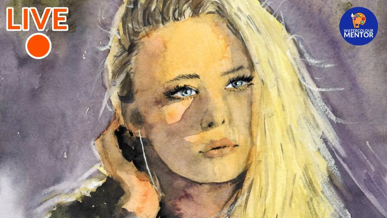 How To Paint a Watercolour Portrait: Live Workshop #28