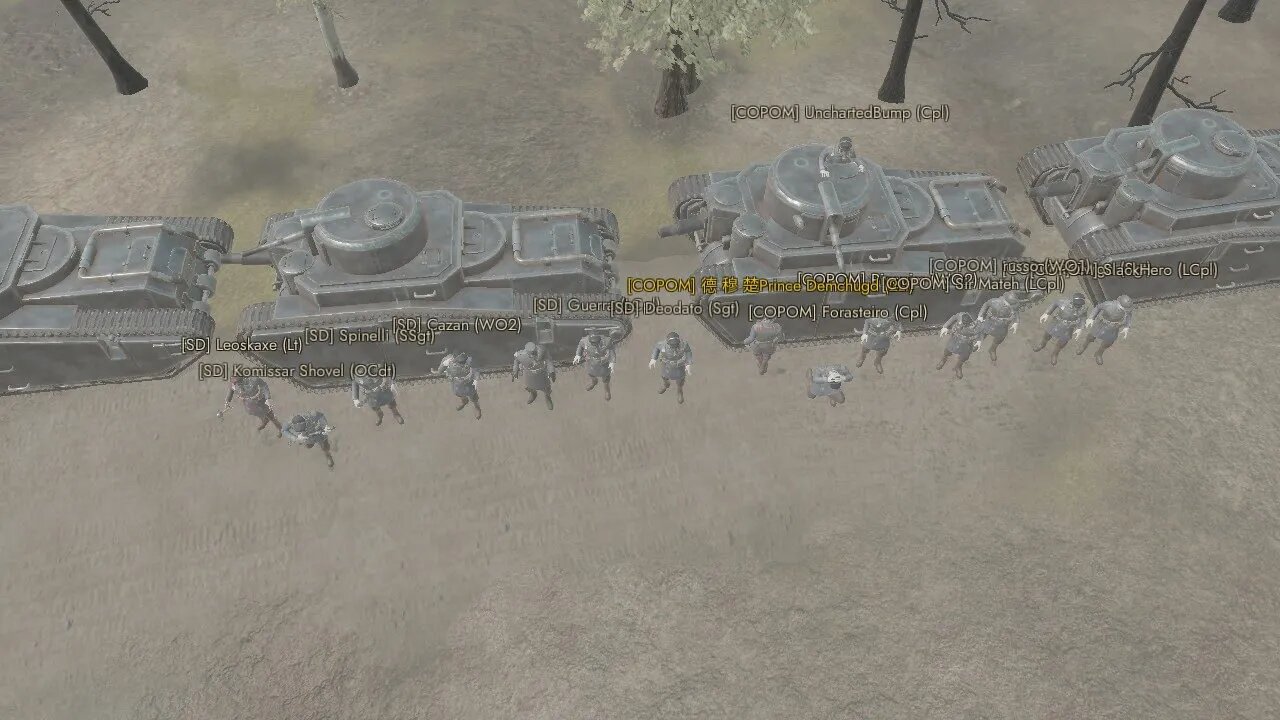 União Sinistra! SD / COPOM - Operação de tanques em Loch Mor