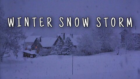 WINTER STORM FOR RELAXING SLEEP || HEAVY STORM SOUND , WINTER STORM