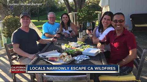 Text message saves group of friends from raging California wildfires