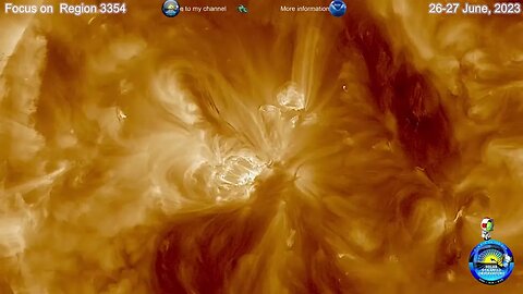 Rapid Onset of Region 3354, Observed 26-27 June, 2023 (UTC) 4K