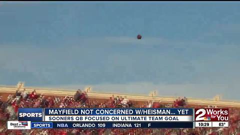 Baker Mayfield focused on National Championship, not Heisman Trophy