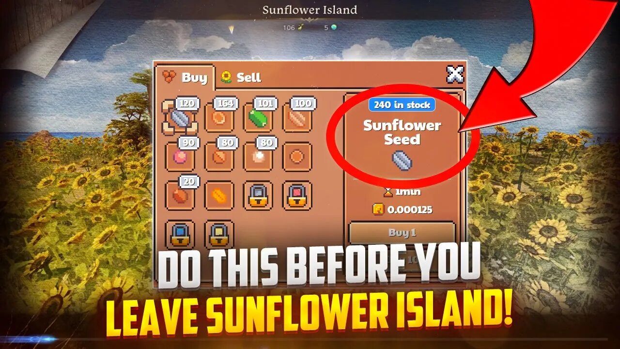 Sunflower Island! - Before you leave Sunflower Land DO THIS