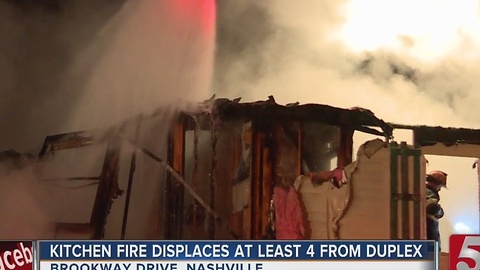 Crews Fight Duplex Fire On Brookway Drive
