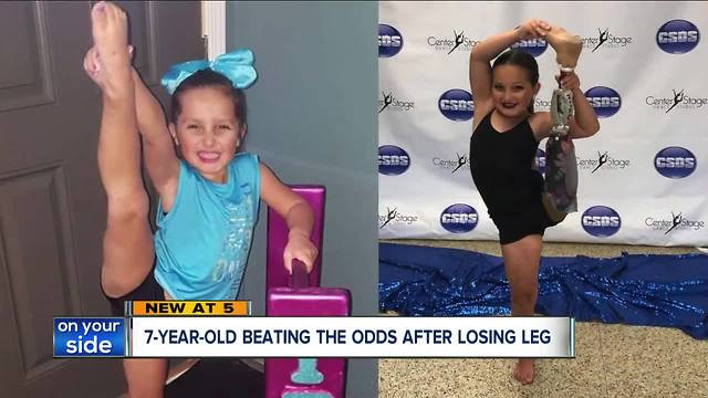 Summit County girl winning national dance competitions 1 year after serious illness, leg amputation