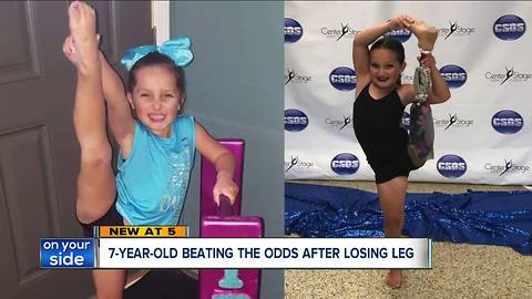 Summit County girl winning national dance competitions 1 year after serious illness, leg amputation