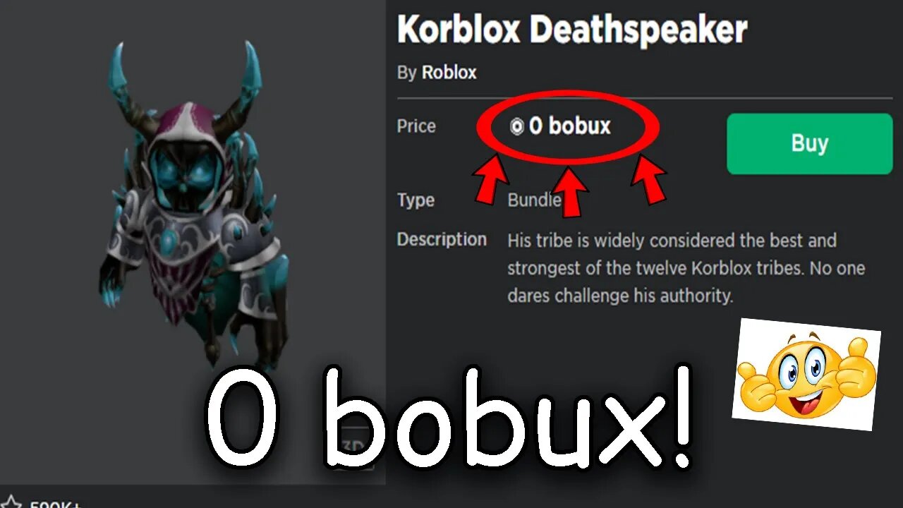 HOW TO GET KORBLOX ON ROBLOX FOR 0 BOBUX!