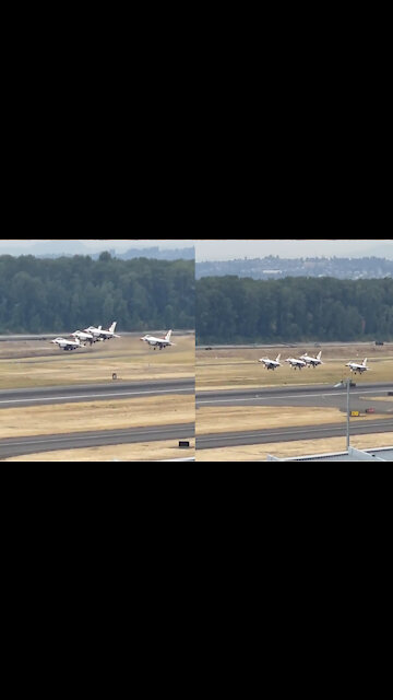 🔥Four warplanes fly at the same time, watch the scene and enjoy🔥🔥👏🙌🔥