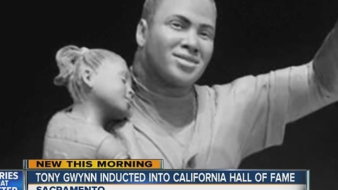 Tony Gwynn is scheduled to be inducted Wednesday as a member of the state's Hall of Fame