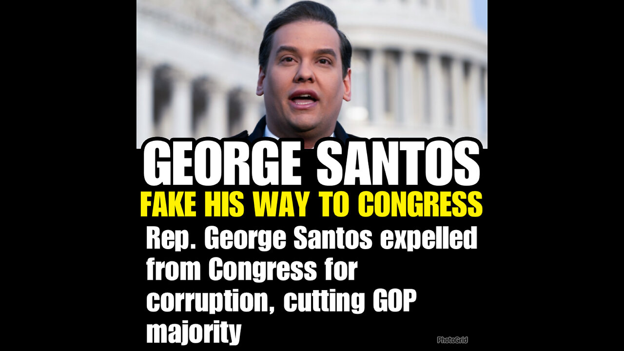 Rep. George Santos expelled from Congress for corruption, cutting GOP majority….