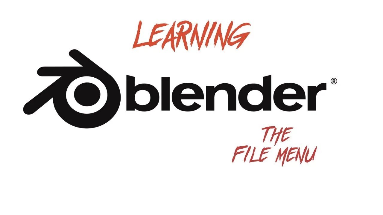 Learning Blender Thoroughly: File Menu hotkeys and shortcuts